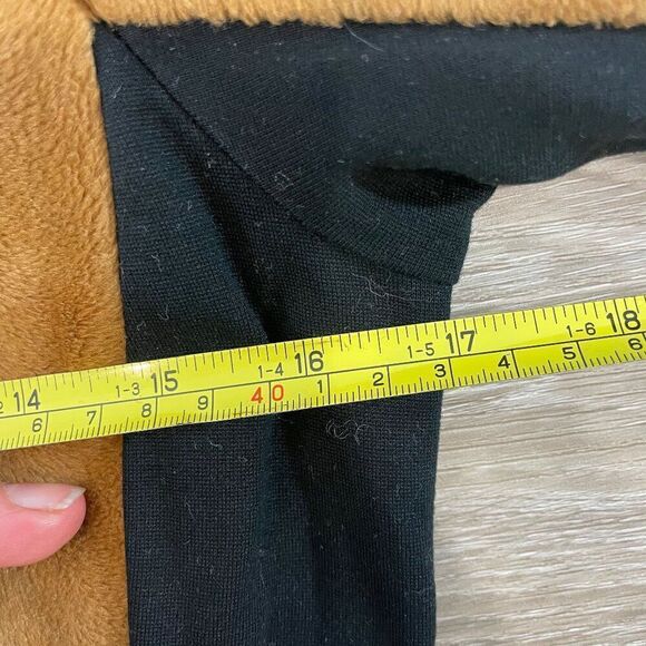 Vanilia Faux Fur Colorblock Ponte Sheath Dress sz S - Picture 13 of 13